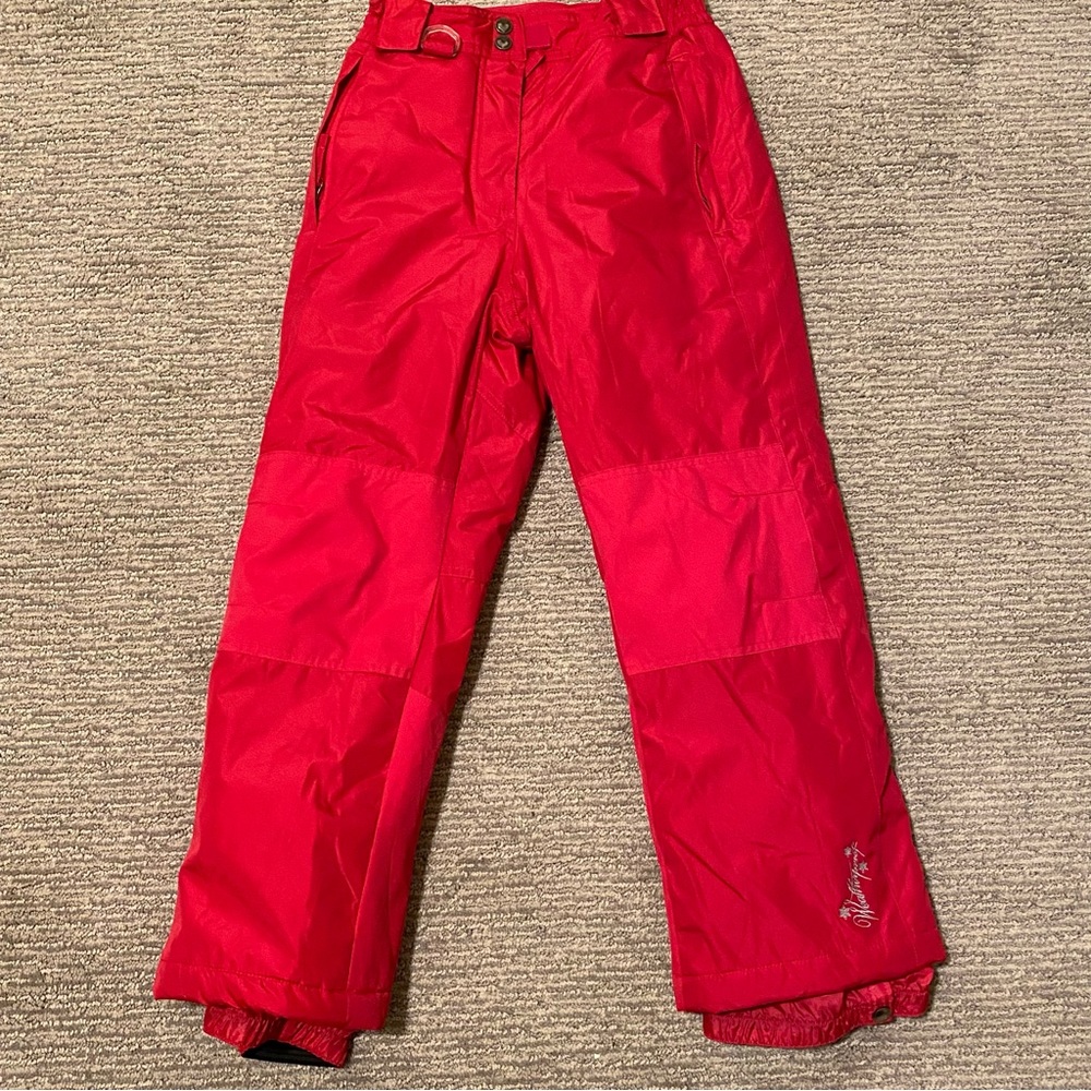 32 Degrees Youth Red‎ Pockets Weatherproof Ski Snow Pants Size 10/12
